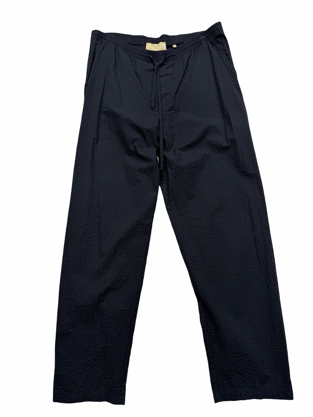 Rue De Tokyo Paxton Seersucker Pajama Pant Navy Blue Size L